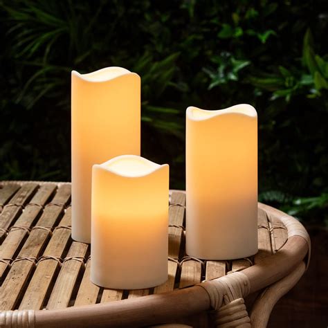 set of 3 pillar candles